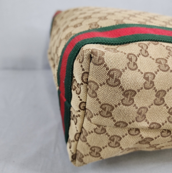 GUCCI GG Canvas Web Tote Bag - Picture 12 of 16